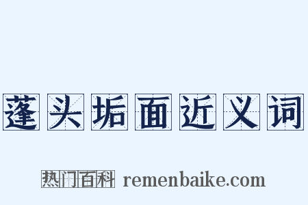 蓬头垢面近义词是什么意思的图片